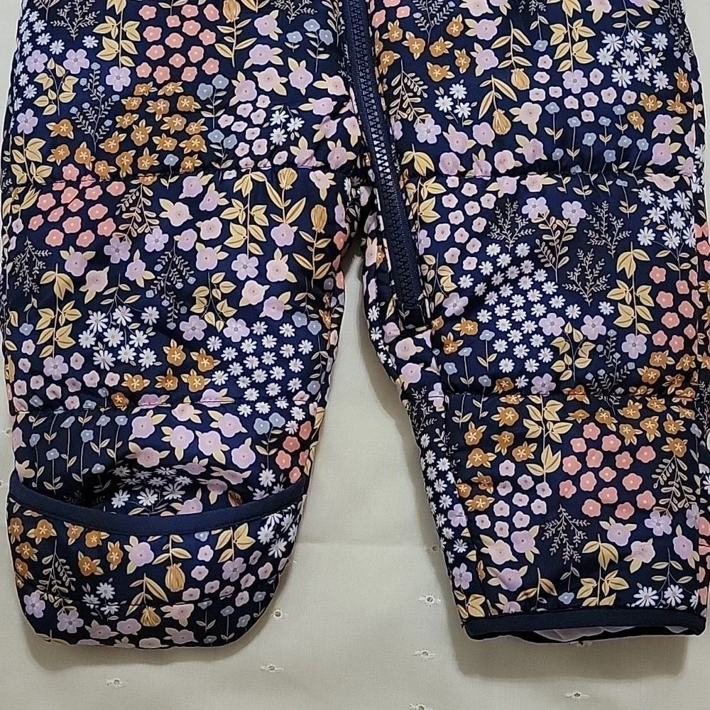 Carters Baby Girl Floral Hooded Bunting Snowsuit Navy‎ Pink 6-9M CT-SZ1726 AD